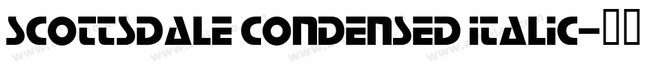 Scottsdale Condensed Italic字体转换